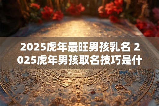2025虎年最旺男孩乳名 2025虎年男孩取名技巧是什么 2025虎年最旺男孩乳名 2025虎年男孩取名技巧是什么