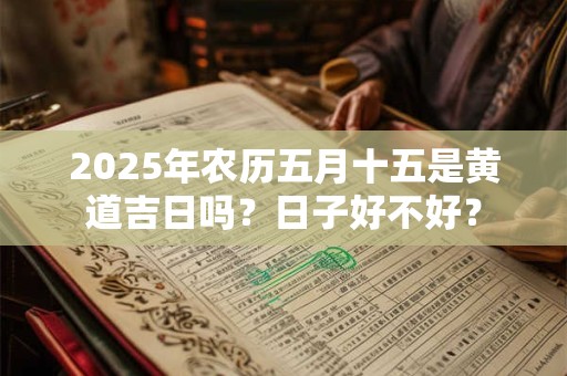 2026年农历五月十五是黄道吉日吗？日子好不好？