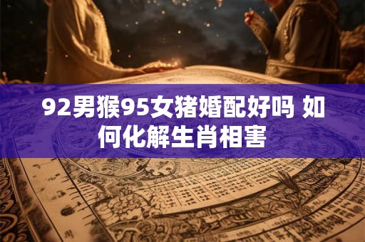 92男猴95女猪婚配好吗 如何化解生肖相害