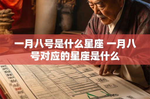 一月八号是什么星座 一月八号对应的星座是什么
