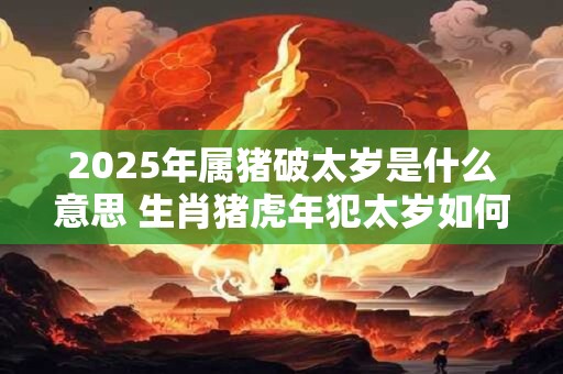 2026年属猪破太岁是什么意思 生肖猪虎年犯太岁如何化解 2026年属猪破太岁是什么意思 生肖猪虎年犯太岁如何化解