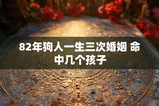 82年狗人一生三次婚姻 命中几个孩子