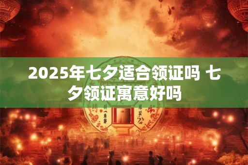 2025年七夕适合领证吗 七夕领证寓意好吗 2025年七夕适合领证吗 七夕领证寓意好吗