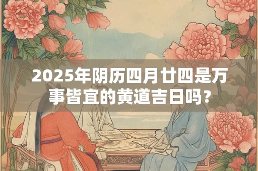 2025年阴历四月廿四是万事皆宜的黄道吉日吗？