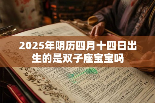 2025年阴历四月十四日出生的是双子座宝宝吗