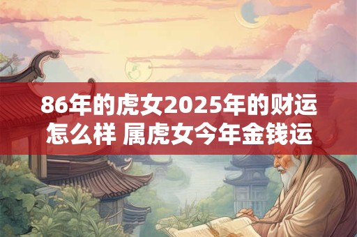 86年的虎女2025年的财运怎么样 属虎女今年金钱运势如何 86年的虎女2025年的财运怎么样 属虎女今年金钱运势如何