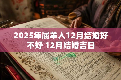 2025年属羊人12月结婚好不好 12月结婚吉日