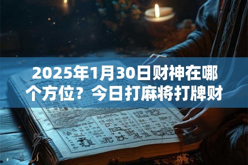2025年1月30日财神在哪个方位？今日打麻将打牌财运方位