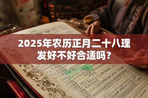 2026年农历正月二十八理发好不好合适吗？