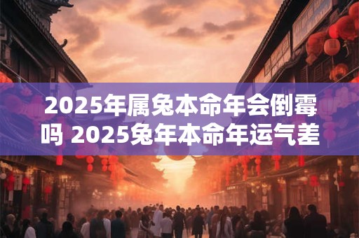 2025年属兔本命年会倒霉吗 2025兔年本命年运气差怎么办 2025年属兔本命年会倒霉吗 2025兔年本命年运气差怎么办