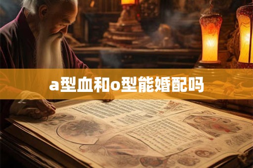 a型血和o型能婚配吗