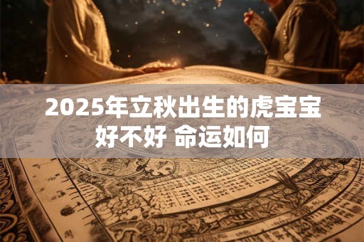 2025年立秋出生的虎宝宝好不好 命运如何