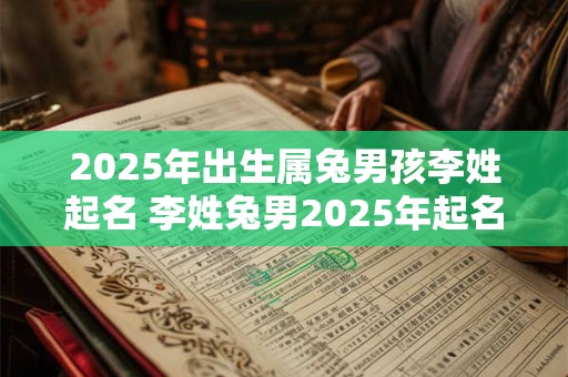 2025年出生属兔男孩李姓起名 李姓兔男2025年起名如何 2025年出生属兔男孩李姓起名 李姓兔男2025年起名如何