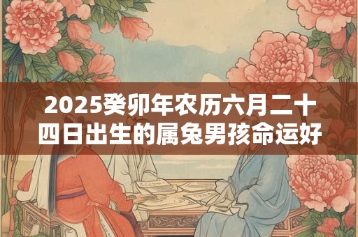 2025癸卯年农历六月二十四日出生的属兔男孩命运好不好？什么命运