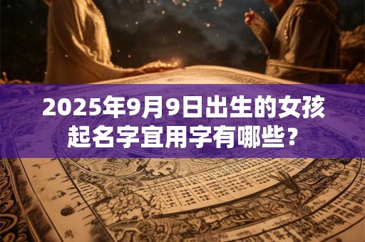2025年9月9日出生的女孩起名字宜用字有哪些？