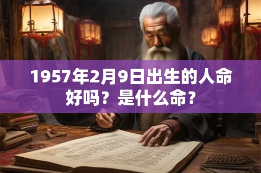1957年2月9日出生的人命好吗？是什么命？