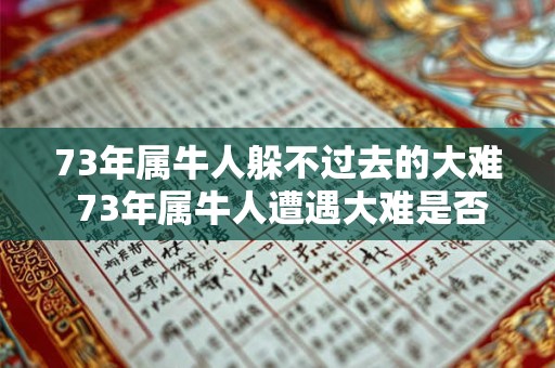 73年属牛人躲不过去的大难 73年属牛人遭遇大难是否不可避免