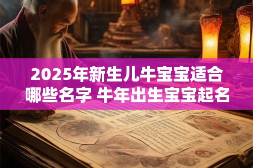2025年新生儿牛宝宝适合哪些名字 牛年出生宝宝起名