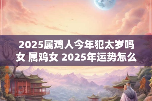 2025属鸡人今年犯太岁吗女 属鸡女 2025年运势怎么样