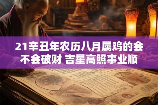 21辛丑年农历八月属鸡的会不会破财 吉星高照事业顺畅