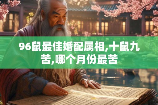 96鼠最佳婚配属相,十鼠九苦,哪个月份最苦