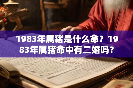 1983年属猪是什么命?1983年属猪命中有二婚吗? 1983年属猪是什么命?1983年属猪命中有二婚吗?