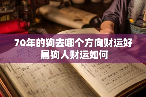 70年的狗去哪个方向财运好 属狗人财运如何