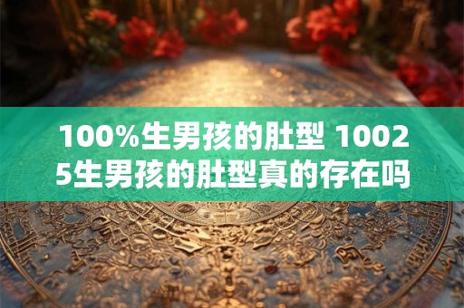 100%生男孩的肚型 10025生男孩的肚型真的存在吗