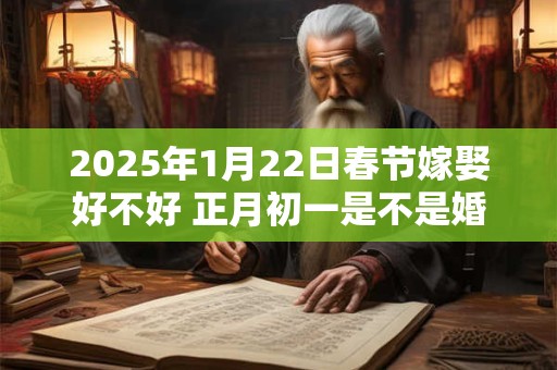 2025年1月22日春节嫁娶好不好 正月初一是不是婚嫁吉日