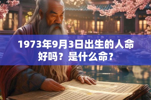 1973年9月3日出生的人命好吗?是什么命? 1973年9月3日出生的人命好吗?是什么命?