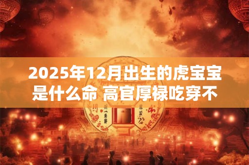 2025年12月出生的虎宝宝是什么命 高官厚禄吃穿不愁