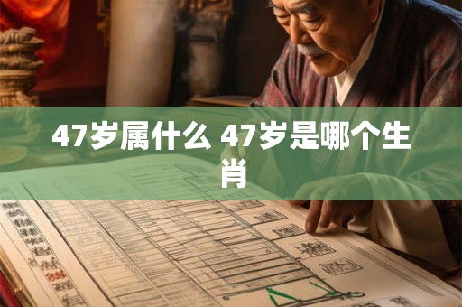 47岁属什么 47岁是哪个生肖