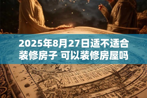 2025年8月27日适不适合装修房子 可以装修房屋吗