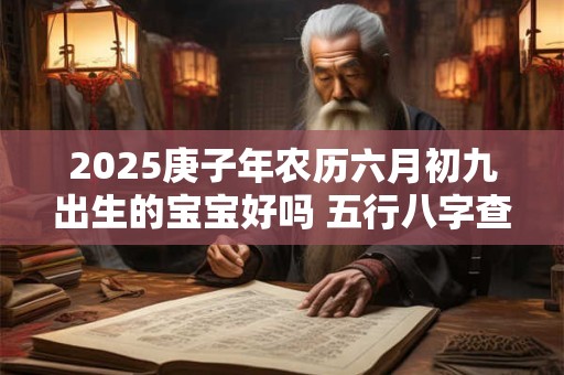 2025庚子年农历六月初九出生的宝宝好吗 五行八字查询