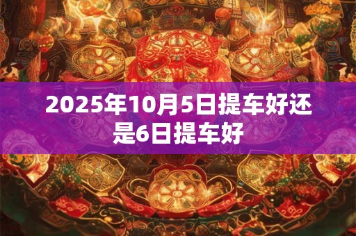 2025年10月5日提车好还是6日提车好