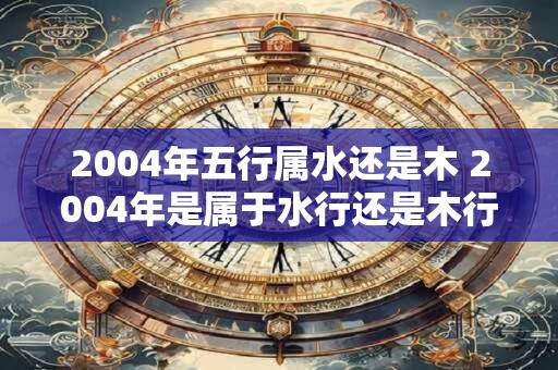 2004年五行属水还是木 2004年是属于水行还是木行