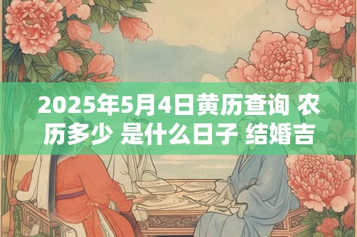 2025年5月4日黄历查询 农历多少 是什么日子 结婚吉时
