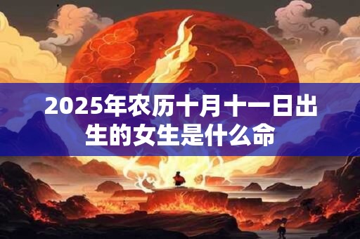 2025年农历十月十一日出生的女生是什么命