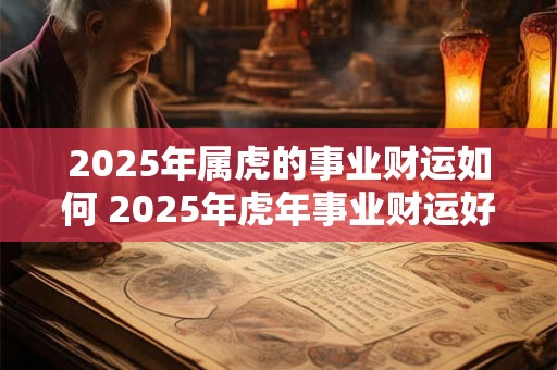 2025年属虎的事业财运如何 2025年虎年事业财运好吗