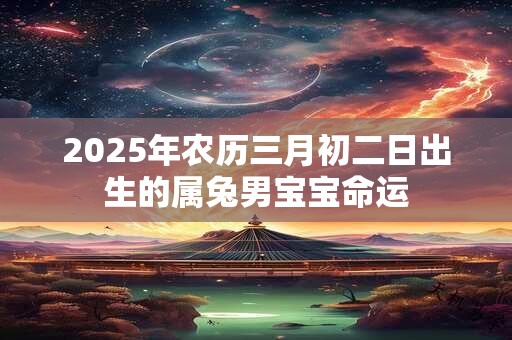 2025年农历三月初二日出生的属兔男宝宝命运 2025年农历三月初二日出生的属兔男宝宝命运