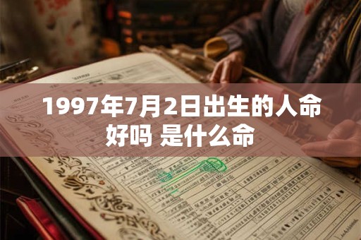 1997年7月2日出生的人命好吗 是什么命 1997年7月2日出生的人命好吗 是什么命