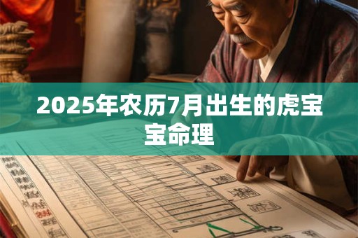 2025年农历7月出生的虎宝宝命理