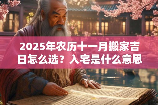2025年农历十一月搬家吉日怎么选？入宅是什么意思