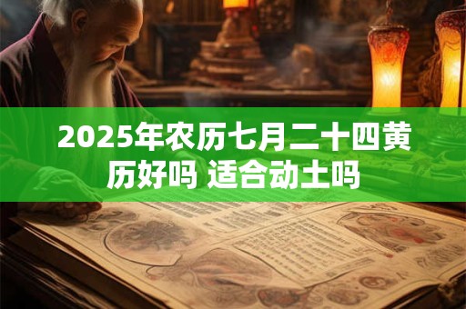 2025年农历七月二十四黄历好吗 适合动土吗