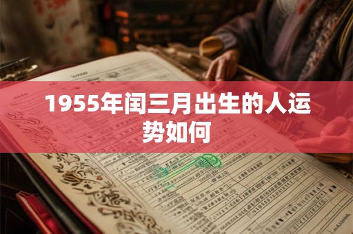 1955年闰三月出生的人运势如何
