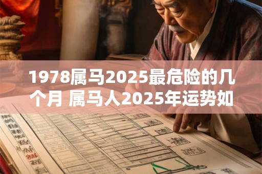 1978属马2025最危险的几个月 属马人2025年运势如何