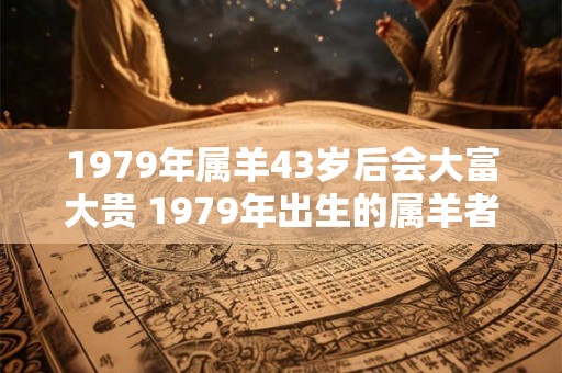 1979年属羊43岁后会大富大贵 1979年出生的属羊者是否会在43岁后成为大富大贵的人