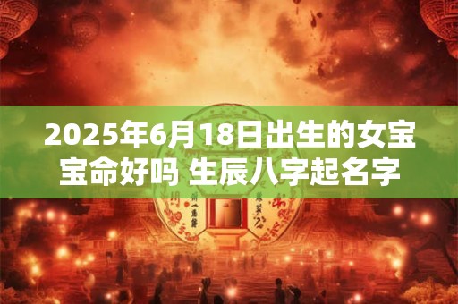 2025年6月18日出生的女宝宝命好吗 生辰八字起名字 2025年6月18日出生的女宝宝命好吗 生辰八字起名字