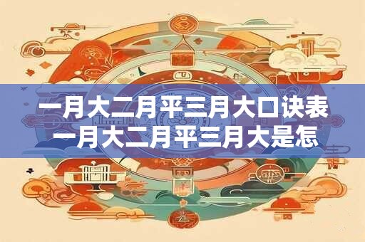 一月大二月平三月大口诀表 一月大二月平三月大是怎样的一种气候现象 一月大二月平三月大口诀表 一月大二月平三月大是怎样的一种气候现象