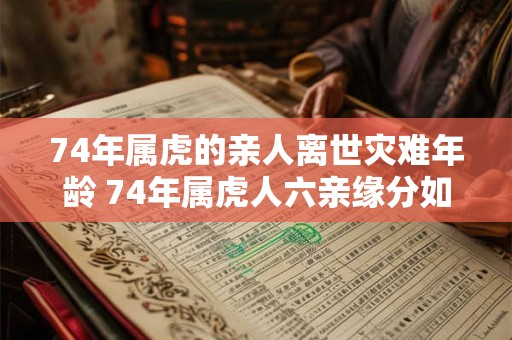 74年属虎的亲人离世灾难年龄 74年属虎人六亲缘分如何